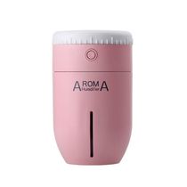 Umidificador De Ar Portatil Purificador Usb Lens Aroma Cor:Rosa