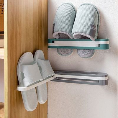 Rack de Parede Retrátil para Calçados – Organizador Compacto e Multifuncional