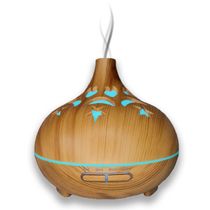 Umidificador de Ar USB 500ml Colorido com LED – Aromaterapia e Cromoterapia Com Luminaria Moderno
