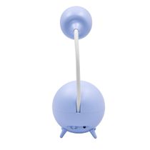 Luminaria De Mesa Decorativa USB Portatil Articulavel Abajur para Leitura Estudo Patinho Cor:Azul
