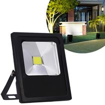 Refletor Led Holofote 30w Bivolt Resistente Chuva Pó Luz Branca Cor:Branco Frio