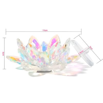 Pote de Vidro em Formato Flor de Lótus – Sofisticação para Decorar e Servir.Ideal para servir Petiscos, Sobremesa