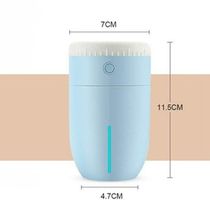 Umidificador De Ar Portatil Purificador Usb Lens Aroma Cor:Azul