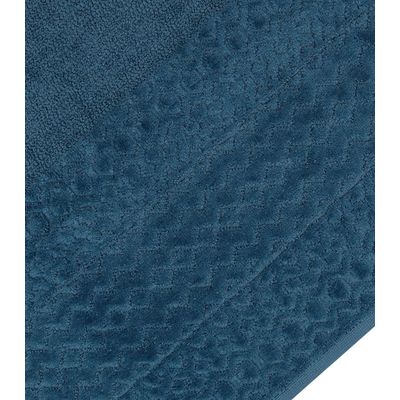 Toalha De Rosto Loft Fio Penteado Atlantica Azul UN / Azul