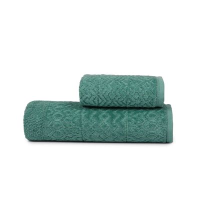Toalha De Rosto Loft Fio Penteado Atlantica Verde UN / Verde