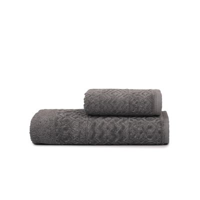 Toalha De Rosto Loft Fio Penteado Atlantica Cinza UN / Cinza
