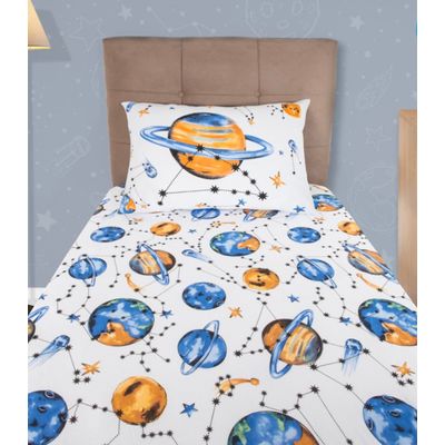 Jogo De Cama Solteiro Joy Doce Vida Branco UN / Branco