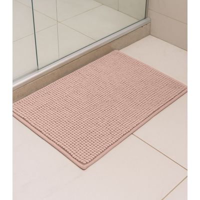 Tapete Pipoca Bolinha Toque Macio RoviHome Rosa UN / Rosa
