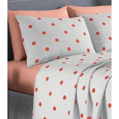 Jogo De Cama Queen Poá 150 Fios Lar E Lazer Branco UN / Branco