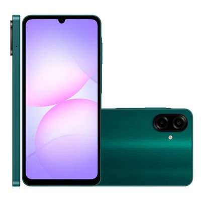 Smartphone A07 256 GB Câmera 50 MP + 2 MP 4G Verde A075M Samsung Verde
