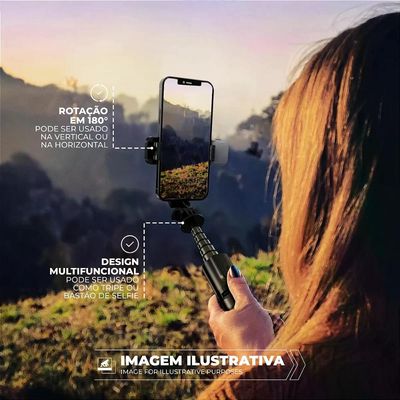Tripé Bastão Survivor com Selfie Light
