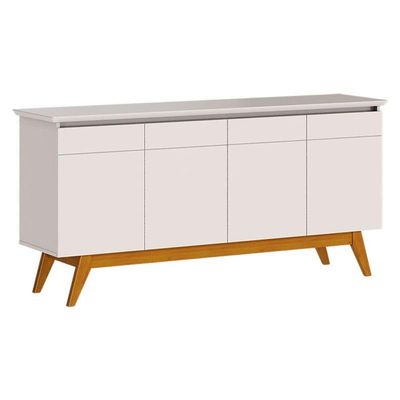 Painel Suspenso Decore Com Aparador Buffet Classic Nature Off White - Imcal