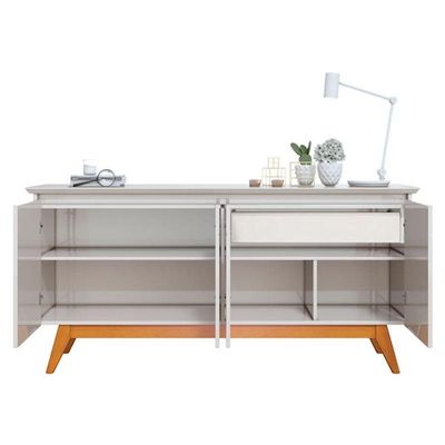 Aparador Para Sala Buffet Classic Com Gaveta Off White - Imcal