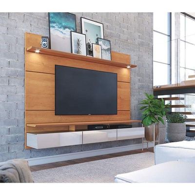 Painel Suspenso Decore Com Aparador Buffet Classic Nature Off White - Imcal