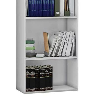Livreiro 4 Prateleiras Luiza 1653 Ajl Móveis Branco