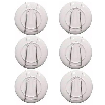 Suporte Gancho Mola Dourada Prato Decorativo Parede Pendurar Pires 11 A 15cm