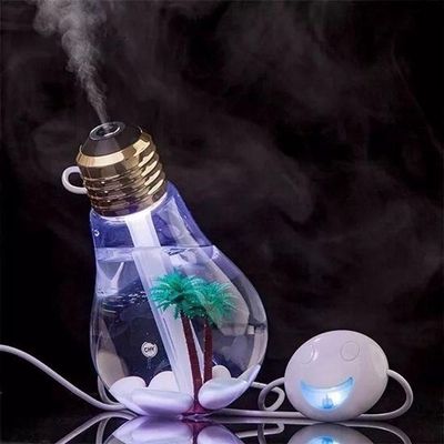 Lampada Umidificador Climatizador De Ar Difusor Aromas Ultrassonico Purificador Led Portátil 400Ml
