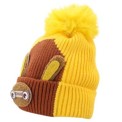 Touca Gorro Infantil Amarela Coelhinho Tamanho único