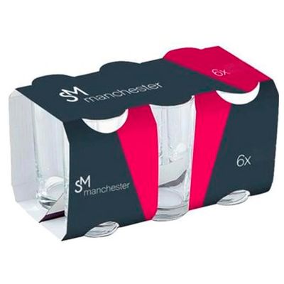 Jogo de Copos Multiuso SM Manchester 300ml 6 Unidades - Nadir J2060