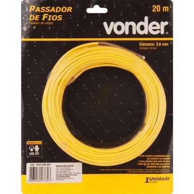 Pasador De Fio 20m Com Alma De Aço - Vonder