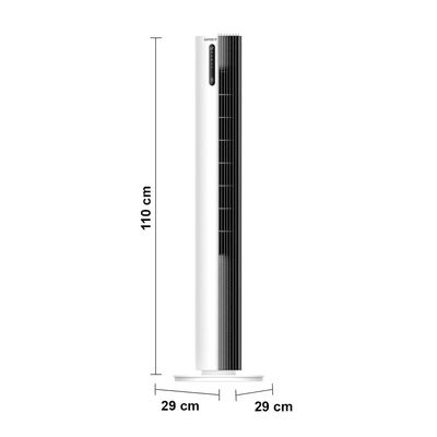 Ventilador de Torre 110cm Spirit Esterilizador com 12 velocidades, Controle Remoto e Timer de até 12 horas, Branco – Bivolt
