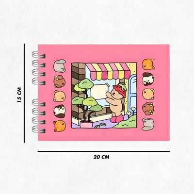 Livro De Colorir Capa Dura - Rosa