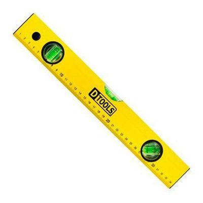 Nível De Alumínio Tubular 35cm Para Medição De Superfícies - Dtools
