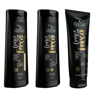 Kit Dalsan Tratamento Cabelo Cresce Com Força