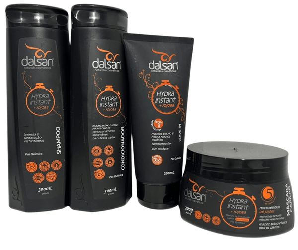 Kit Dalsan Tratamento Cabelo Jojoba Hydra Instant