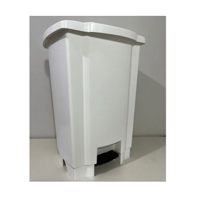 Coletor Lixeira De Pedal 50 Lt Tonk Branca