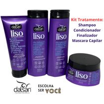 Kit Dalsan Tratamento Cabelo Liso Radiante