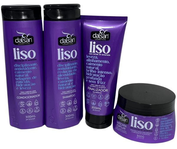 Kit Dalsan Tratamento Cabelo Liso Radiante