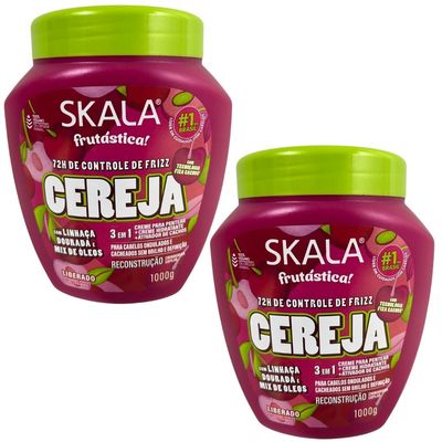 Kit Skala Creme Pote 01 kg Cereja 3 em 1 02 Und