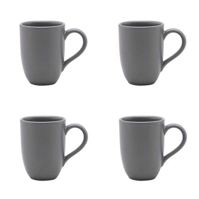 Conjunto De Canecas 04 Peças Flat Gray 350 Ml Oxford