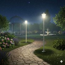 Conjunto 2 Postes de Jardim Luminária Externa 1,71m Colonial Branco Dital Iluminação Praças