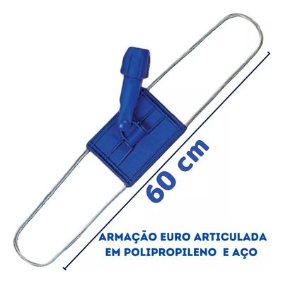 2 Und Refil Mop Pó Cabeleira Piso Seco Profi 60cm Starclean