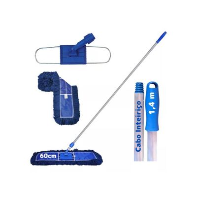 2 Und Refil Mop Pó Cabeleira Piso Seco Profi 60cm Starclean