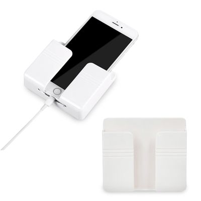 Suporte Celular De Parede Multiuso Universal Controle Plástico Carregar Cor:Cinza
