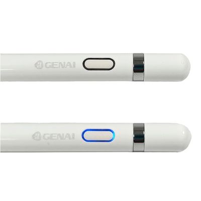 Caneta Touch Ponta Fina Stylus Alta Precisão Universal Tablet Cor:Branco