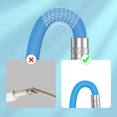 Cabo Carregador Micro Usb Turbo 5A Rápido Alumínio 1 Metro Cor:Branco
