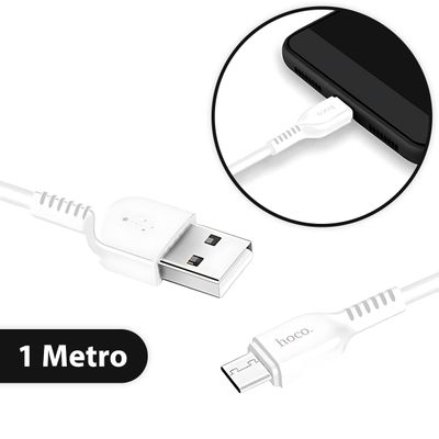 Cabo Carregador USB Tipo C Android Rápido Turbo 1 Metro Cor:Branco