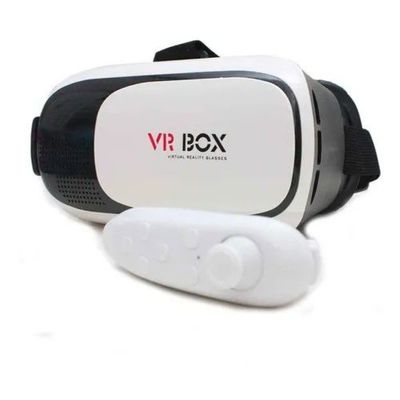 Oculos 3d Realidade Virtual Com Controle Para Celular Jogos - Bluetooth para Celular