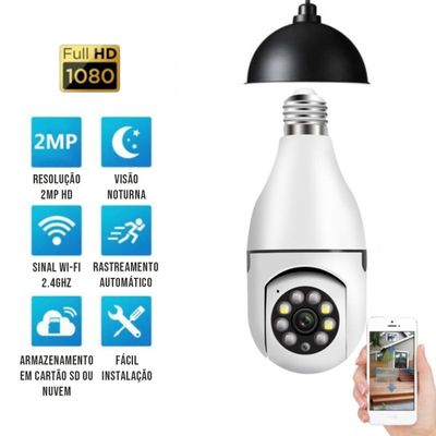 Câmera de Segurança Wi-Fi Full HD 2MP Yoosee com Visão Noturna e Áudio Bidirecional