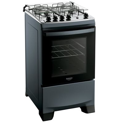 Fogão a Gás 4 Bocas Dako Supreme Titanium com Mesa Inox Inox / Bivolt
