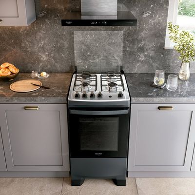 Fogão a Gás 4 Bocas Dako Supreme Titanium com Mesa Inox Inox / Bivolt