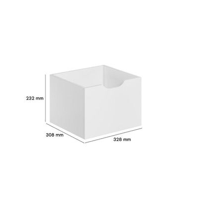 Kit 3 Gavetas Para Nicho Organizador Qmovi Branco