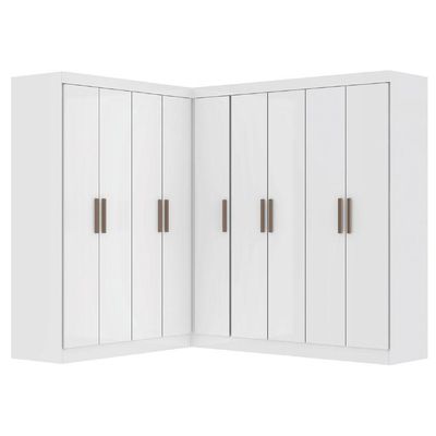 Quarto Modulado De Canto Madrid Com 9 Portas Maxel