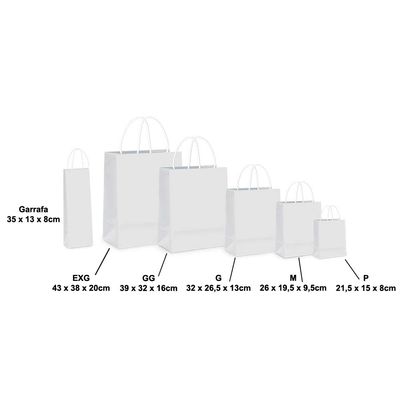 Sacola Papel Cromus Kraft 32cmx26,5cmx13cm UNICA