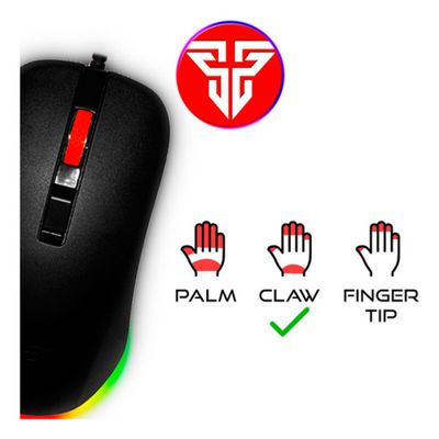 Atacado 5 Mouse Gamer Rbg 2400dpi Cabo Trançado Resistente