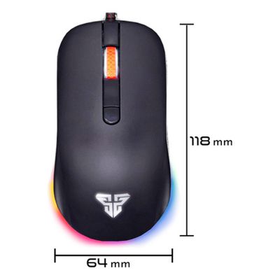 Atacado 5 Mouse Gamer Rbg 2400dpi Cabo Trançado Resistente